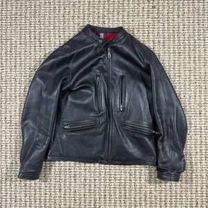 Danier Black Leather Bomber Jacket